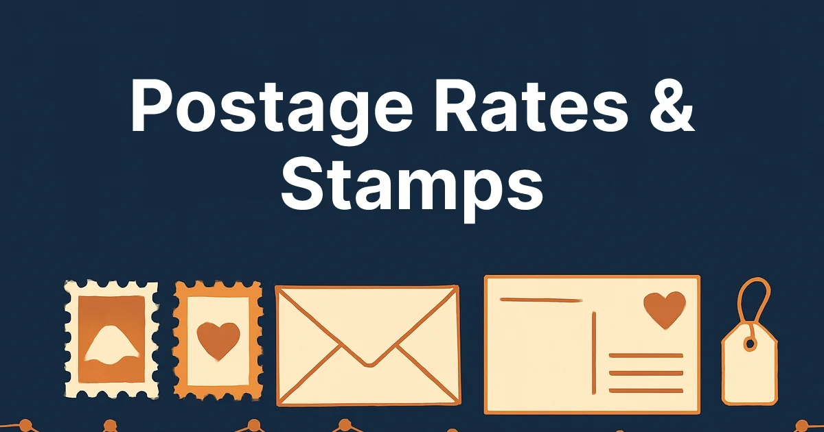 India Post Postage Rates & Stamp Prices 2026