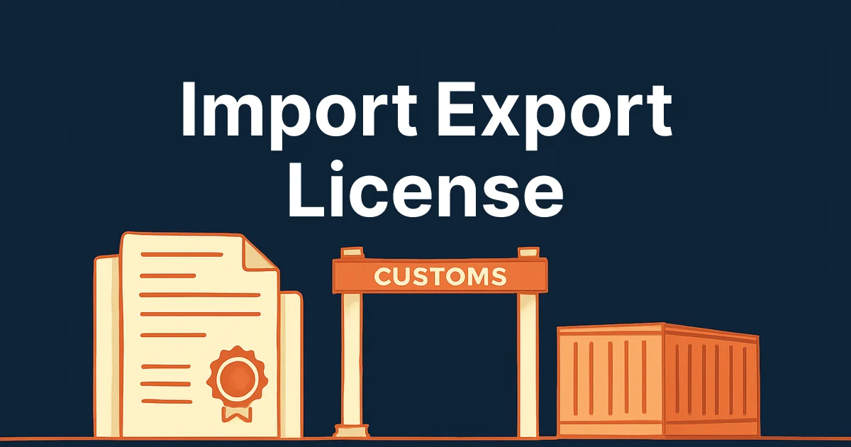 Import Export License in India: Types & How to Get One (2026)