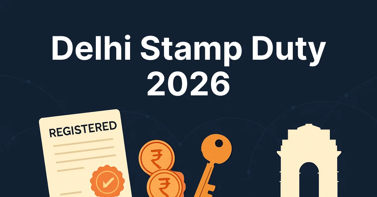 Stamp Duty in Delhi (2026): Rates and Property Registration Charges