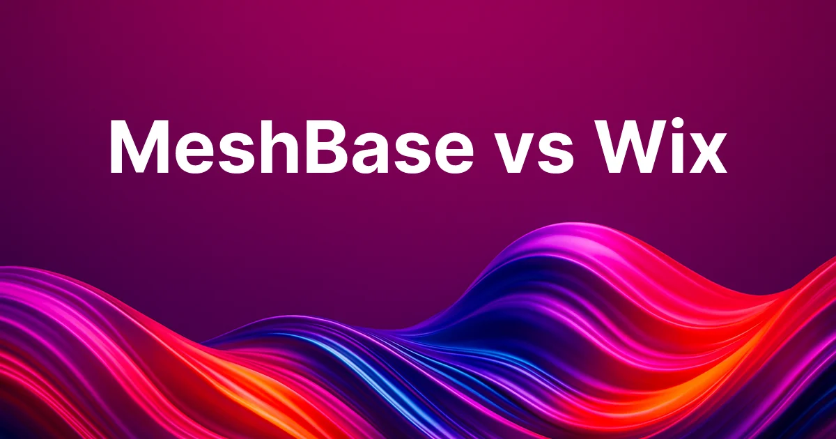 MeshBase vs Wix: AI Generation vs Drag-and-Drop in 2026